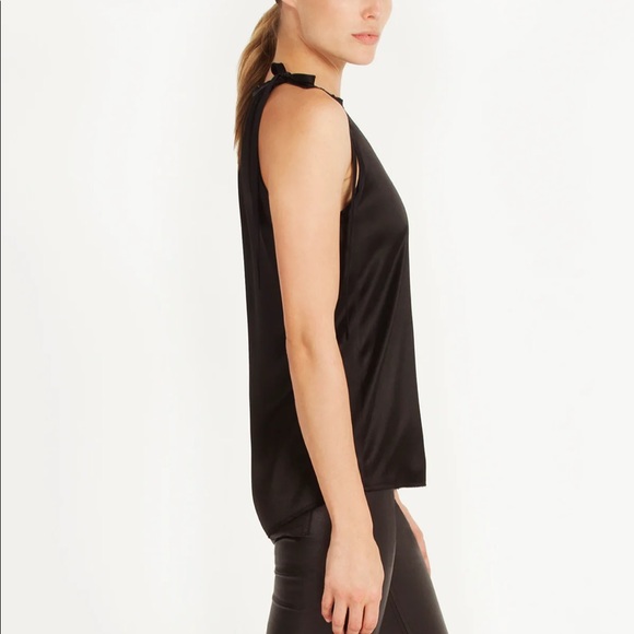 LUXURIOUS ASYMMETRIC TIE SHOULDER TOP - Picture 2 of 6
